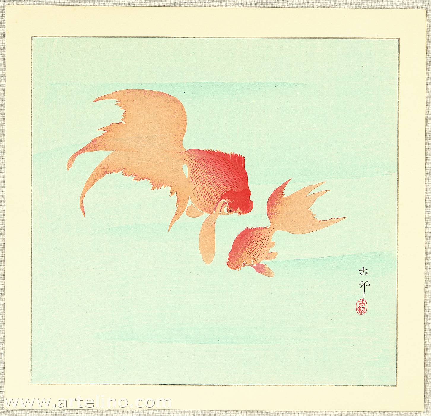 Ohara Koson - Two Goldfish