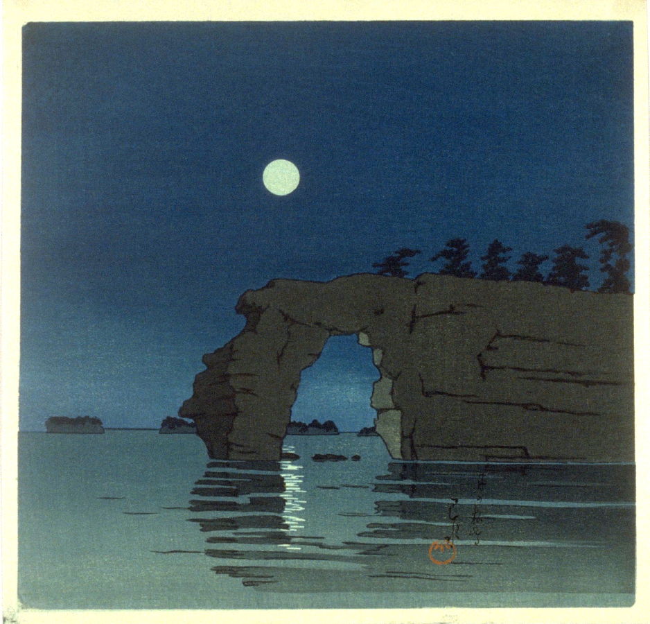 Hasui Kawase - Matsushima by Moonlight