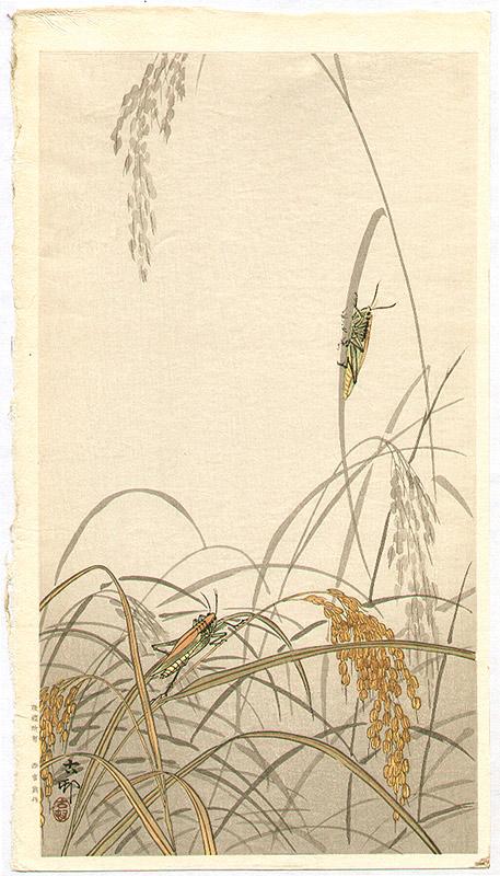Ohara Koson - Grasshoppers