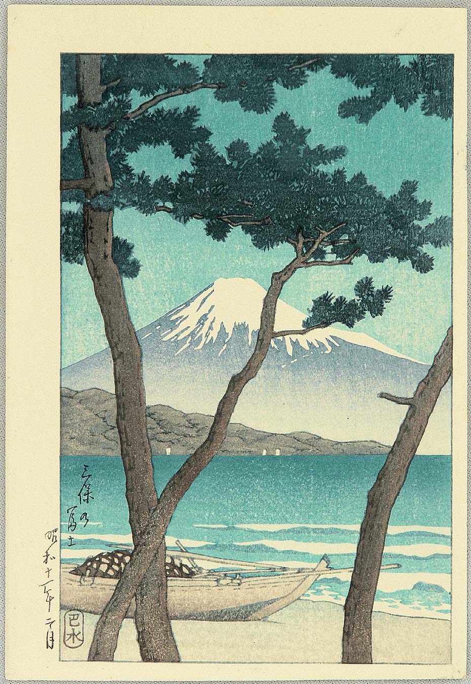 Hasui Kawase - Mt. Fuji from Miho