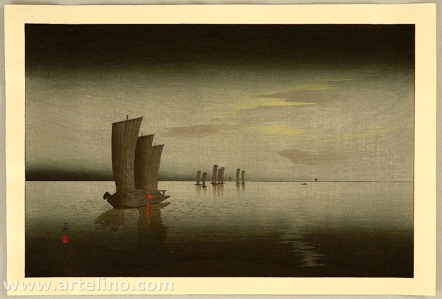 Ohara Koson - Fishing Boats