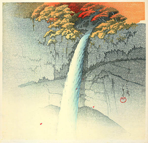 Hasui Kawase - Kegon Waterfall, Nikko