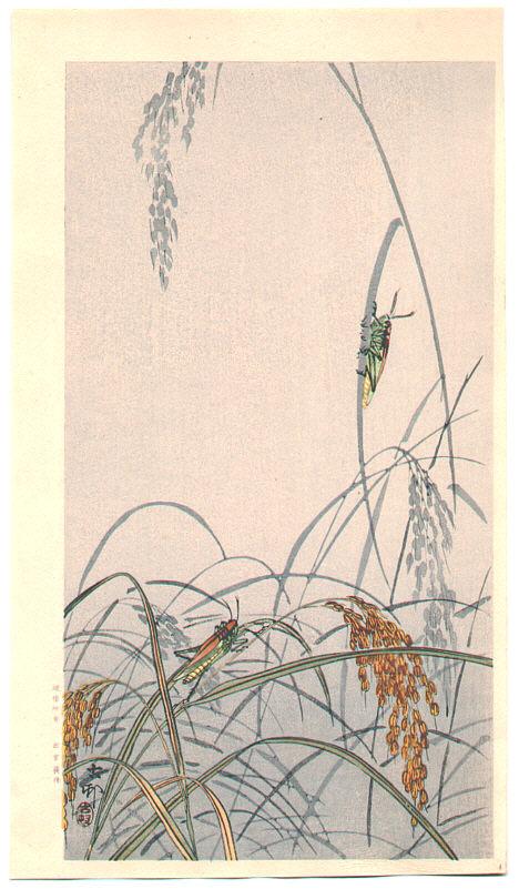 Ohara Koson - Grasshoppers