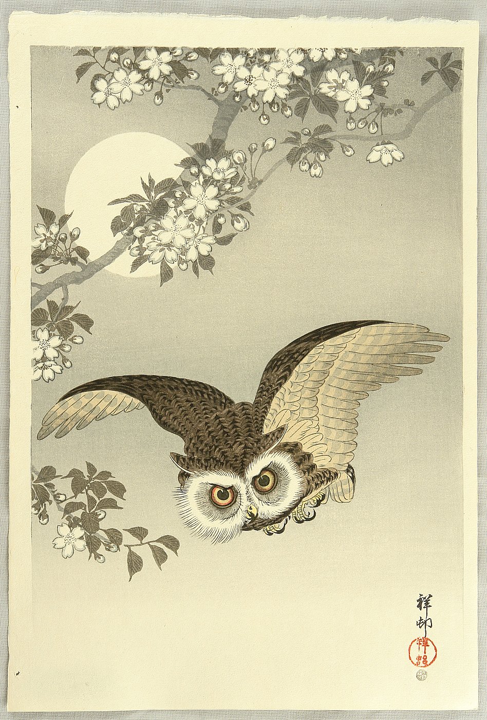 Ohara Koson - Flying Owl