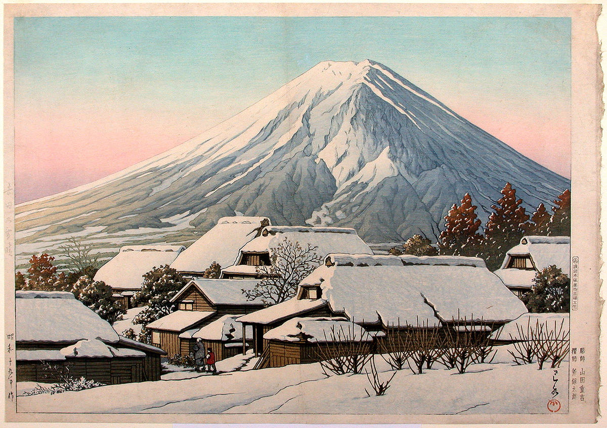 Hasui Kawase - Clearing After a Snowfall, Yoshida