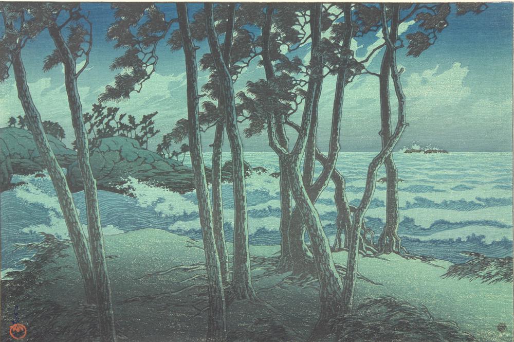 Hasui Kawase - Hinomisuki, Izumo, from the series Souvenirs of Travel, Third Series