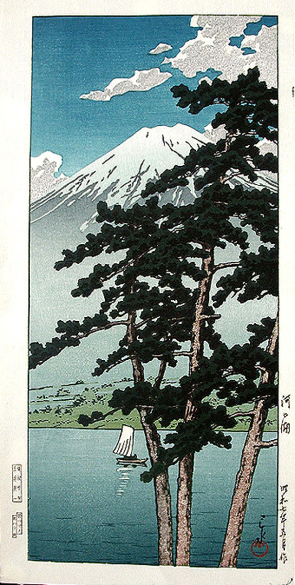 Hasui Kawase - Lake Kawaguchi