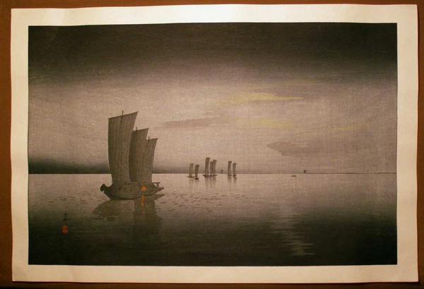 Ohara Koson - Boats At Night