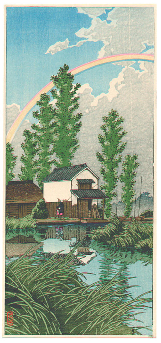 Hasui Kawase - Summer in Itako — Itako no natsu