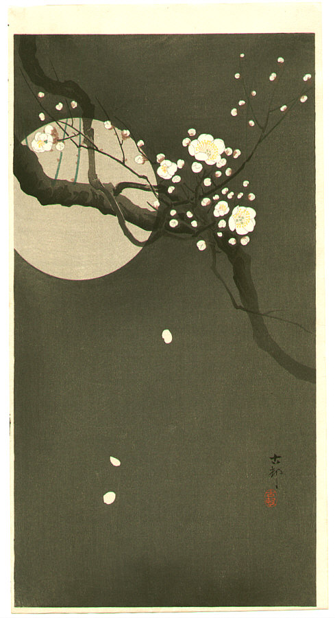 Ohara Koson - Plum Blossoms at Night