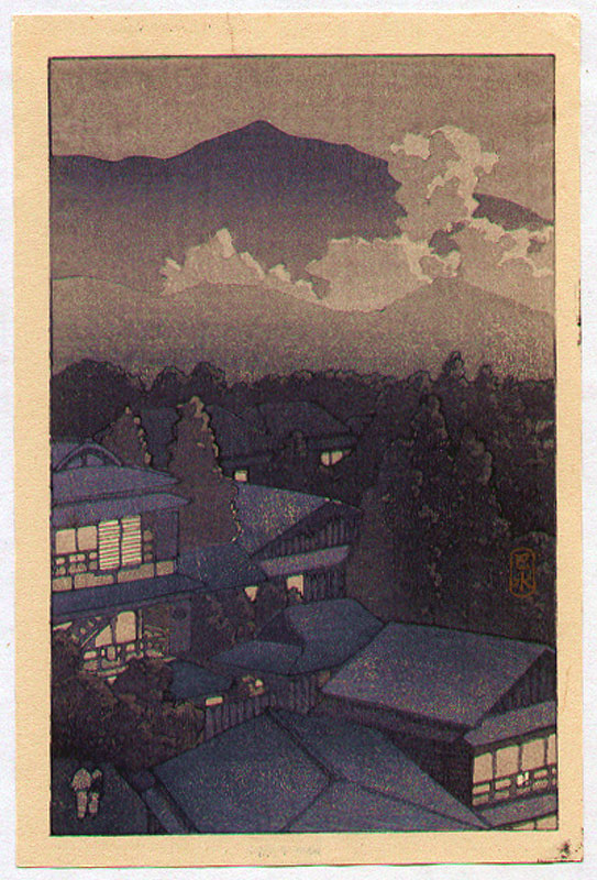 Hasui Kawase - Clouds and Mountain Resort