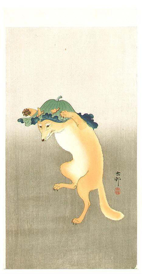 Ohara Koson - Dancing Fox