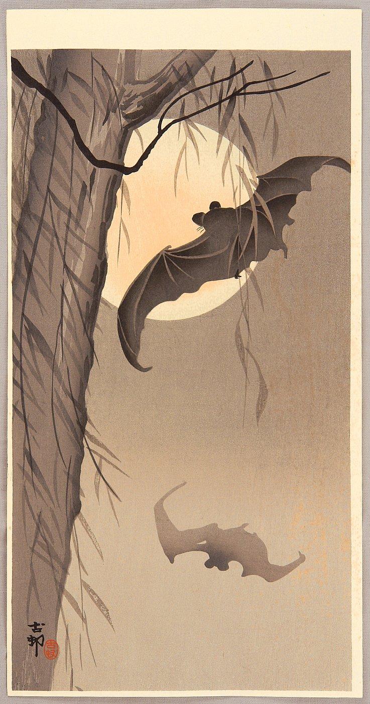 Ohara Koson - Flying Bats