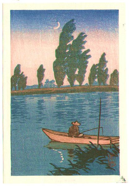 Hasui Kawase - Fisherman