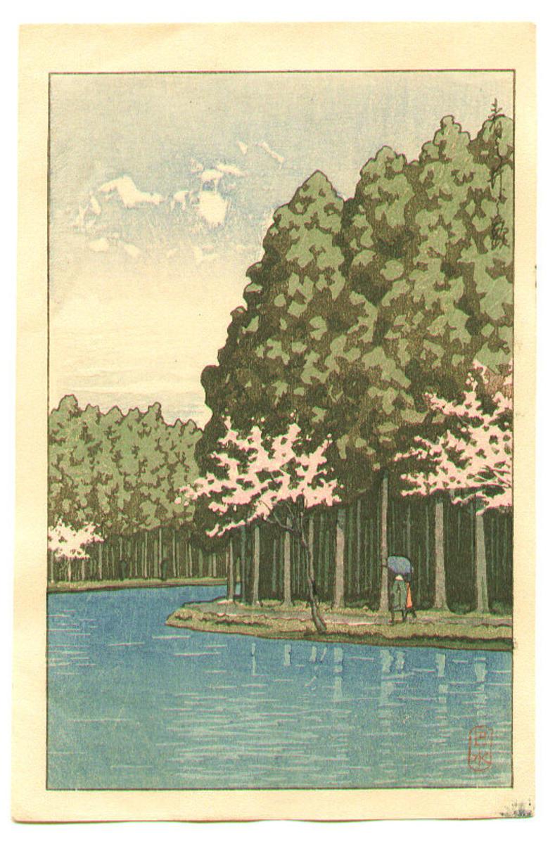 Hasui Kawase - Inogashira in Spring