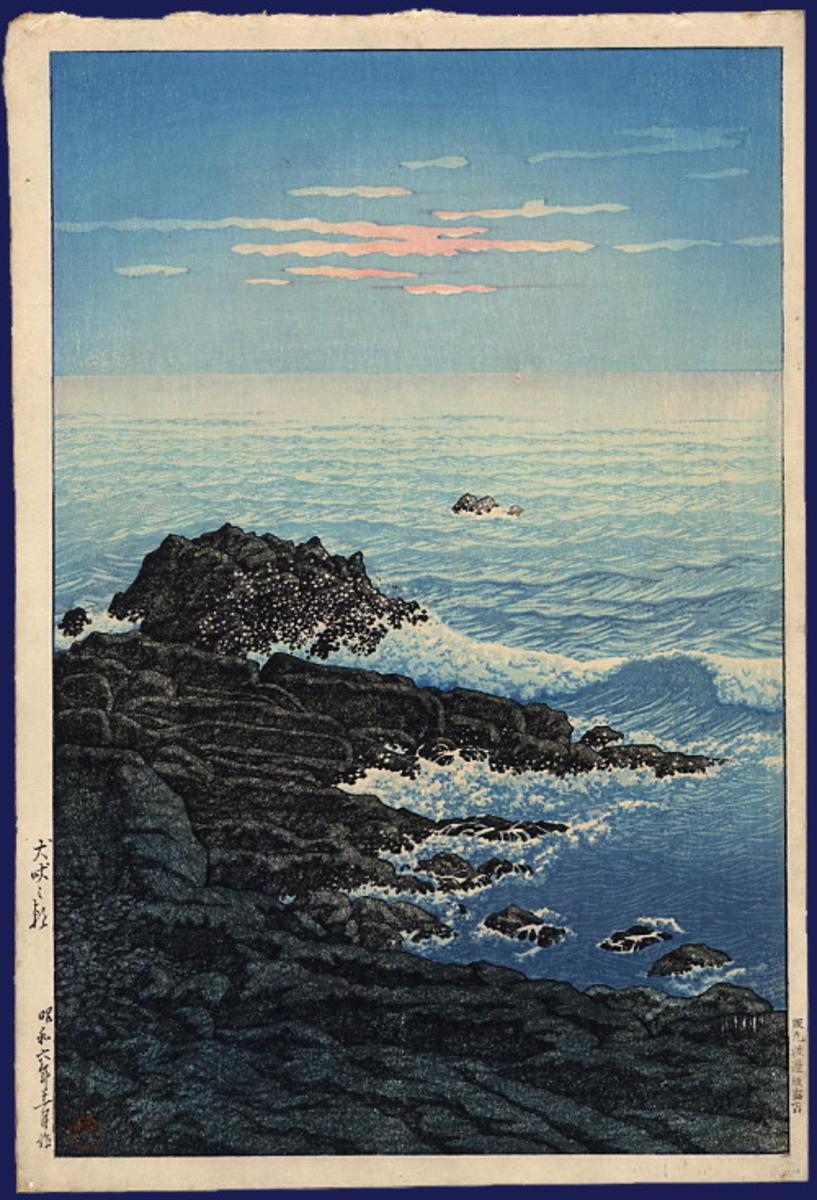 Hasui Kawase - Morning of Cape Inubo