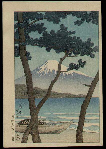 Hasui Kawase - Fuji from Miho