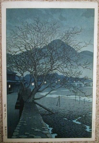 Hasui Kawase - Evening at Beppu