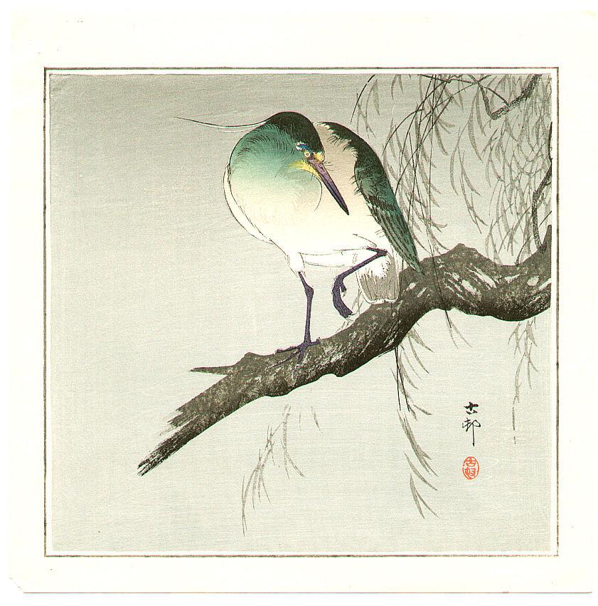 Ohara Koson - Green Bird