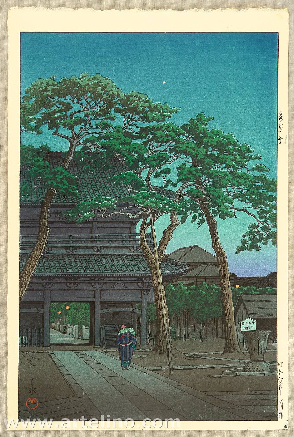 Hasui Kawase - SengakuTemple