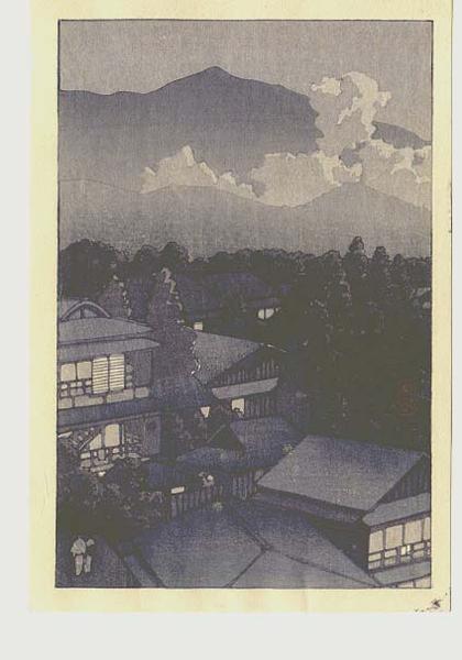 Hasui Kawase - Early evening scene