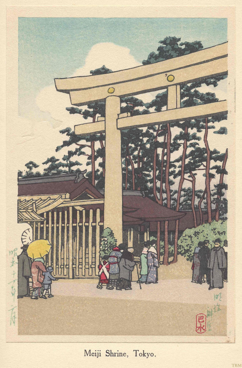 Hasui Kawase - Meiji Shrine, Tokyo