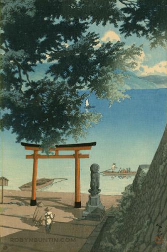 Hasui Kawase - Chuzenji, Utagahama