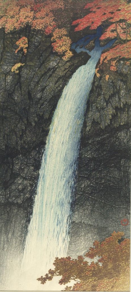 Hasui Kawase - Kegon Waterfall, Nikkô, Shôwa period, dated 1931