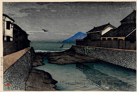 Hasui Kawase - Hori River, Obama