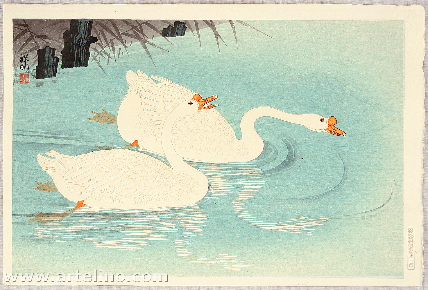 Ohara Koson - Two Swans