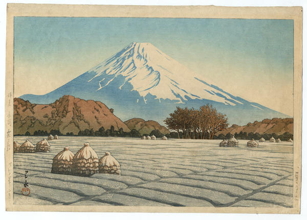 Hasui Kawase - A frosty morning at Nagaoka in Izu Peninsula