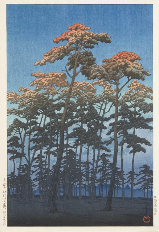 Hasui Kawase - Hikawa Park, Omiya