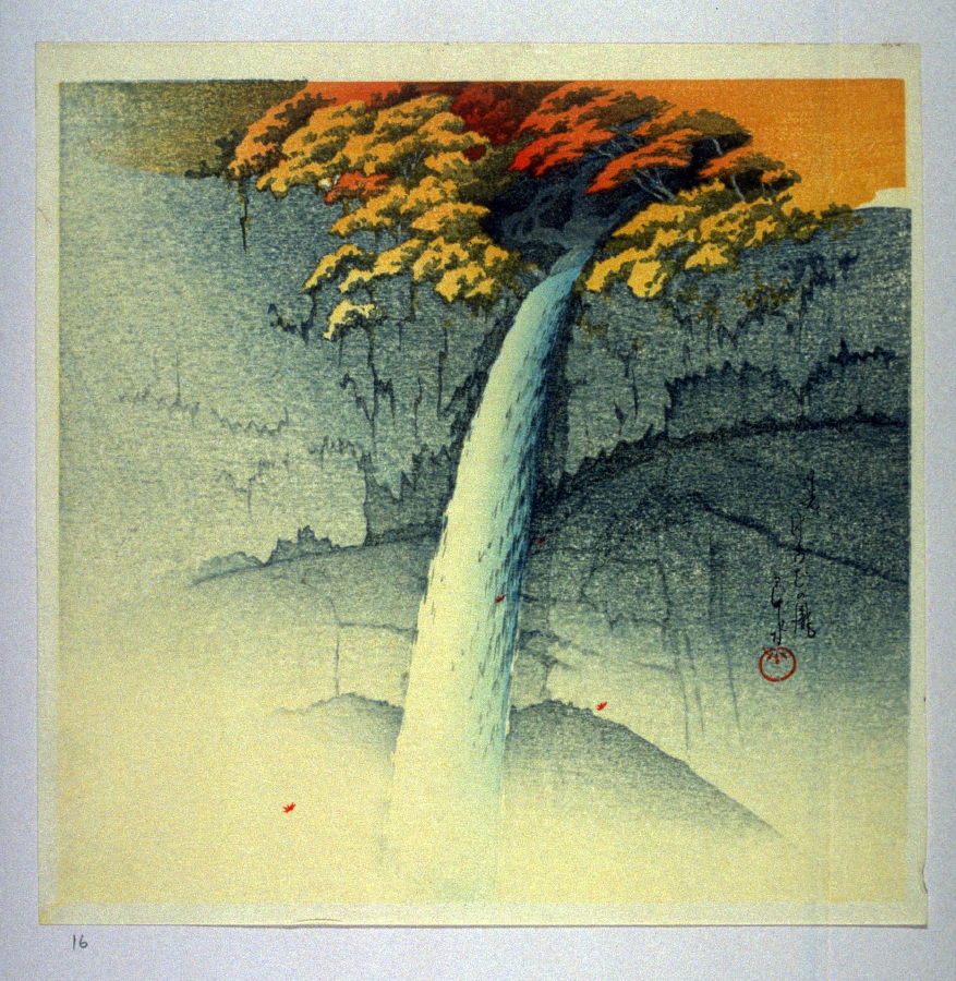 Hasui Kawase - Kegon Waterfall in Nikko