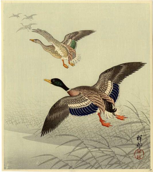 Ohara Koson - Mallards in Flight