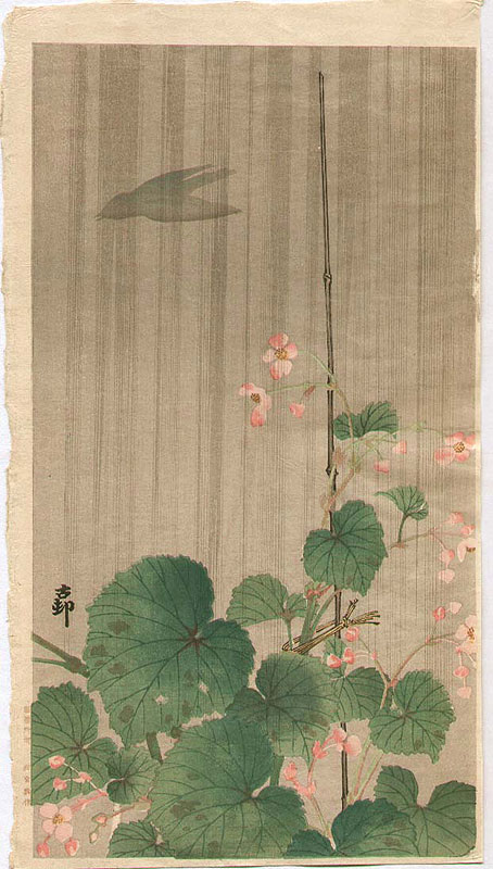 Ohara Koson - Silhouetted Bird