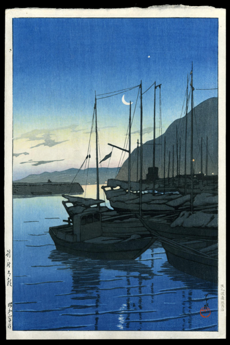 Hasui Kawase - Beppu in the Morning, Oita