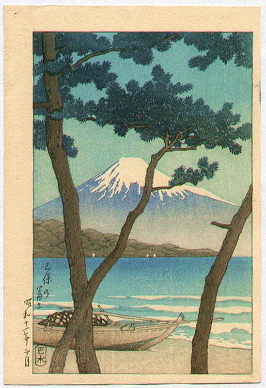 Hasui Kawase - Mt.Fuji in Miho