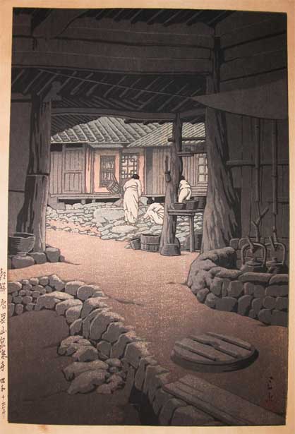 Hasui Kawase - Seninji Temple