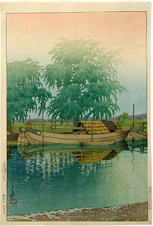 Hasui Kawase - Morning at Tsuchiura (Tsuchiura no asa)