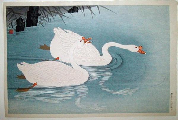 Ohara Koson - Swans & Reeds