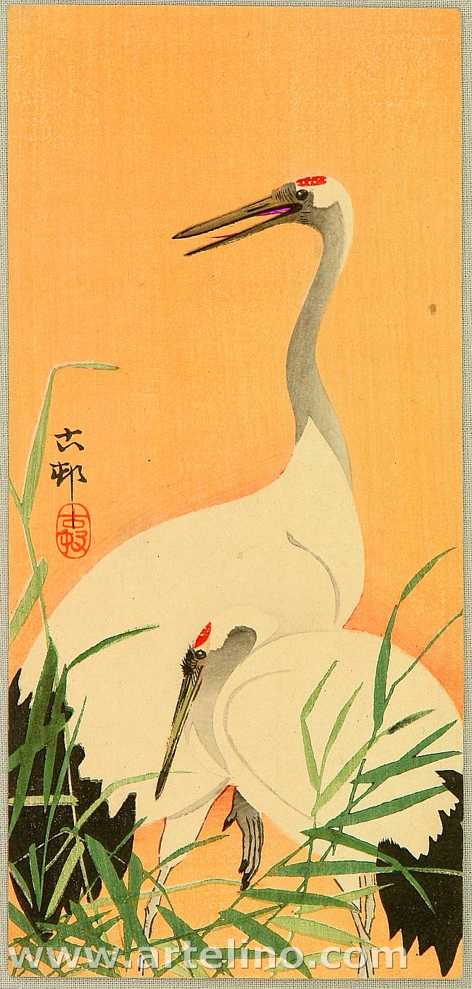 Ohara Koson - Two Cranes