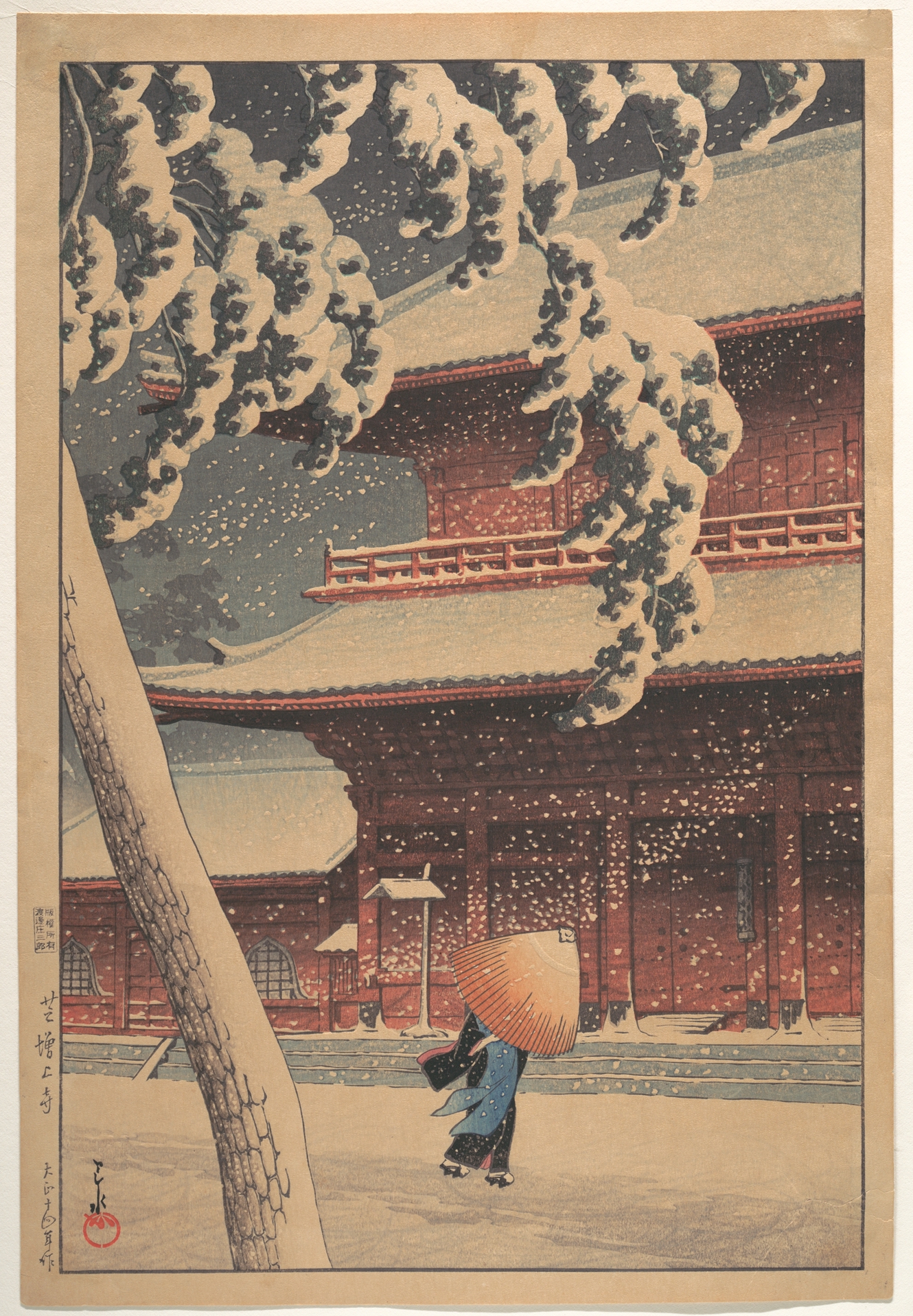 Hasui Kawase - Shiba (No) Zojo-ji