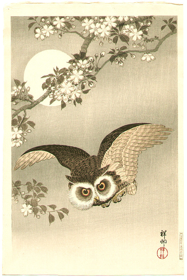 Ohara Koson - Flying Owl