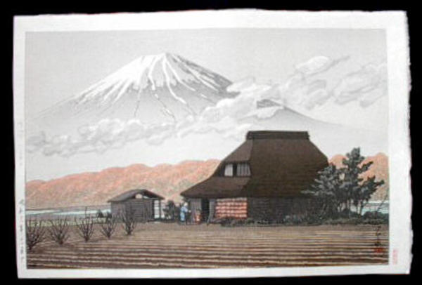 Hasui Kawase - Mt. Fuji Seen from Narusawa — 鳴沢の富士