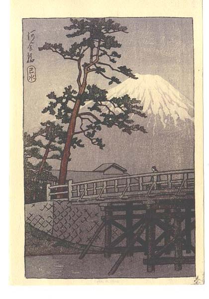 Hasui Kawase - Fuji Bridge