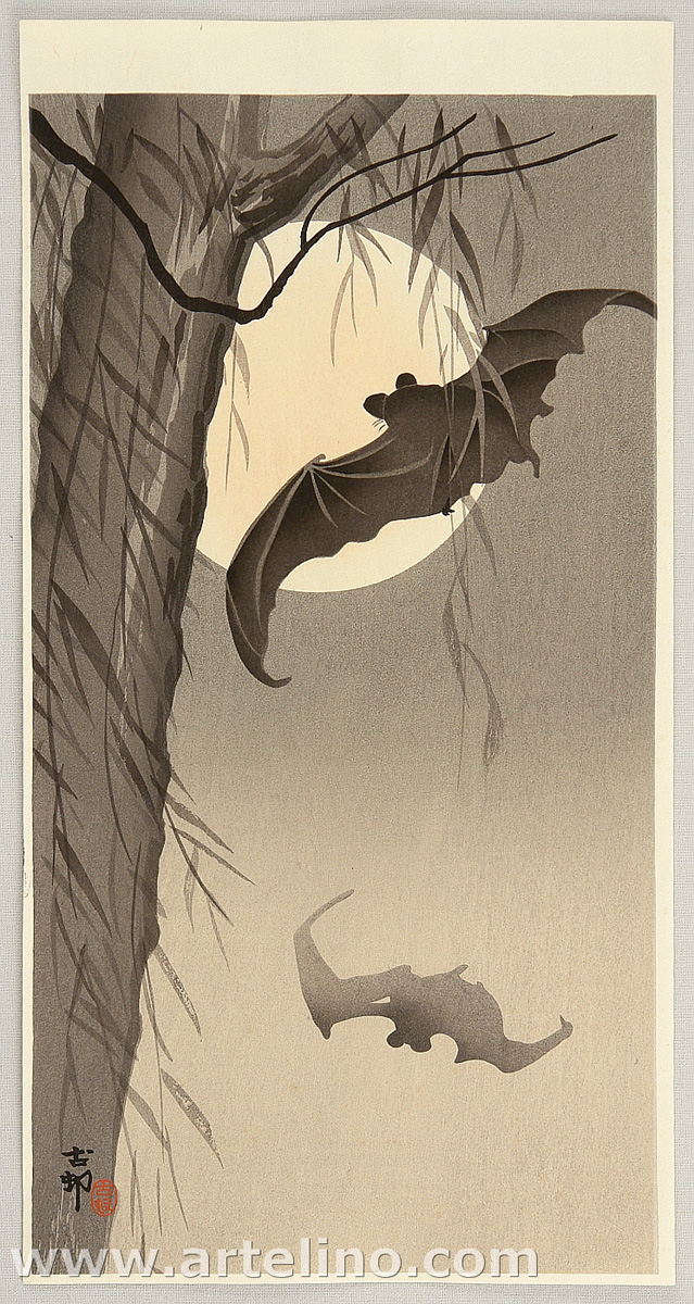 Ohara Koson - Flying Bats