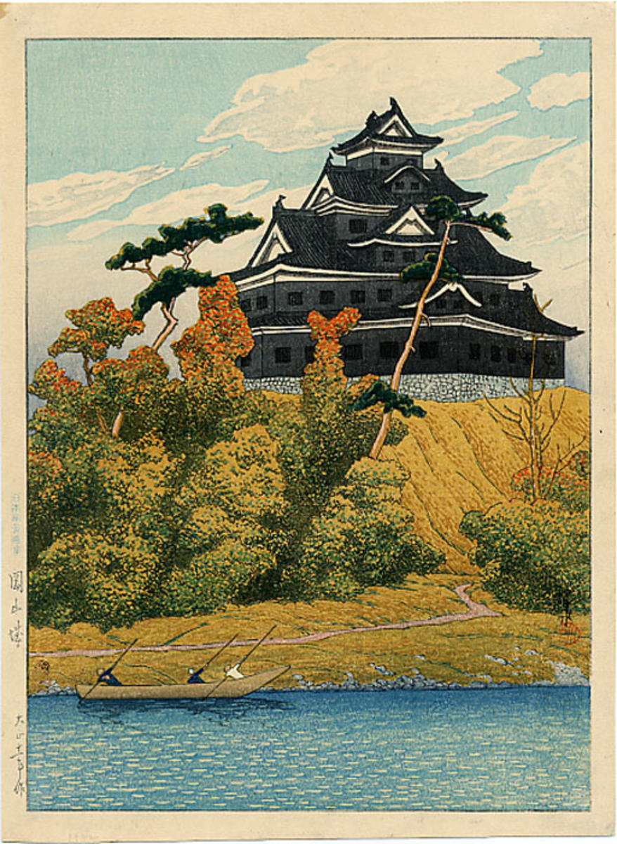 Hasui Kawase - Okayama Castle