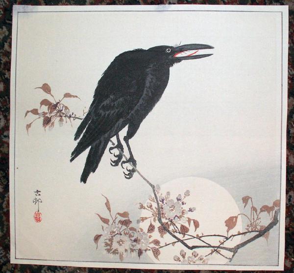 Ohara Koson - Crow and Moon