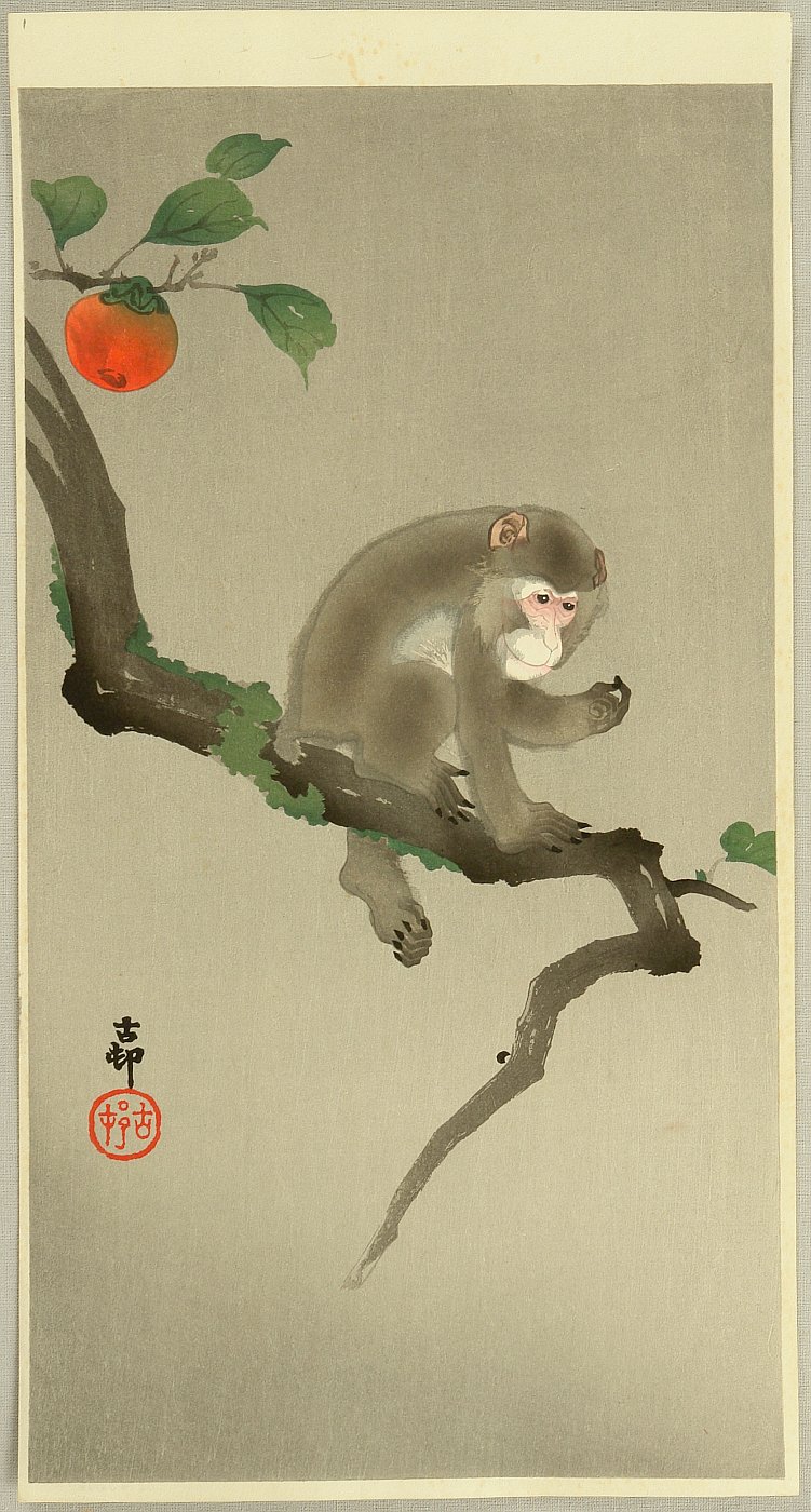 Ohara Koson - Monkey in a Tree