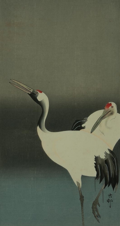 Ohara Koson - Two Cranes